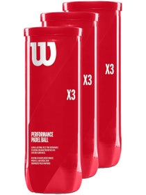 Wilson X3 Padel B&#xE4;lle - 3er Pack