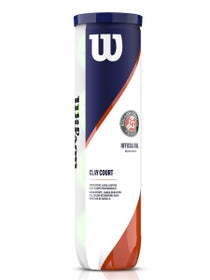 Tubo da 4 palline Wilson Roland Garros Uff. - Terra Battuta