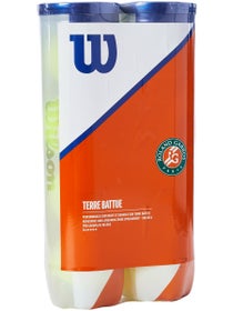 Palline Wilson Roland Garros Uff. Terra Battuta - Conf. da 2 Tubi da 4 pall.