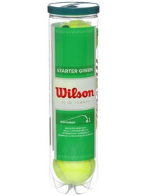 Tubo da 4 palline Wilson Starter Play Verde/Stage 1