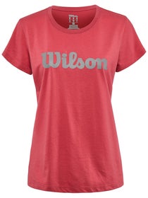 T-shirt Technique Femme Wilson Script Tech Top II Printemps