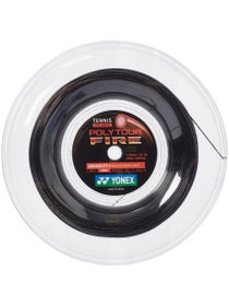 Yonex Polytour Tough Tennis String Reel (200m Reel) Black, Polyester/Monofilament Strings >, Strings