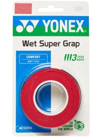 Yonex Super Grap Overgrip Red 3 Pack