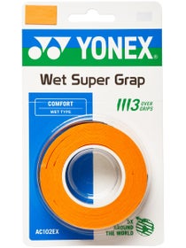 Yonex Super Grap Overgrip Orange 3 Pack