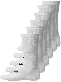 Asics Tennis 6 Pack Crew Sock Brilliant White