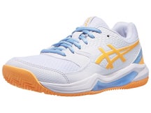 Asics Gel Dedicate 8 Padel White/Orange Womens Shoes