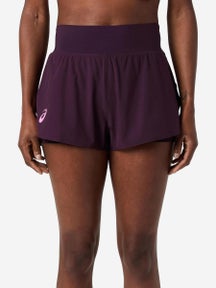 Asics Women's New York Match Laser Cut Short Aubergine