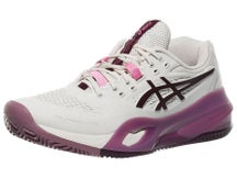 Asics Gel Resolution X Clay Oat/Aubergine Women's Shoes