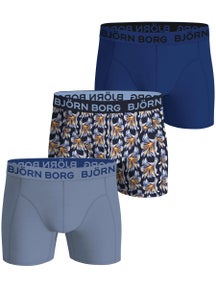 Bjorn Borg Men's Fall Cotton Stretch 3-Pack Boxer