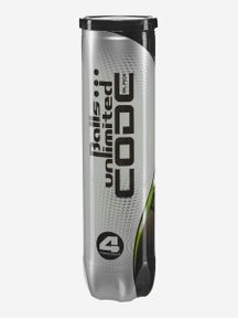 Balls Unlimited Code Black Tennis 4 Ball Can