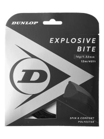 Dunlop Explosive Bite 1.30mm Tennissaite (Schwarz) - 12m Set