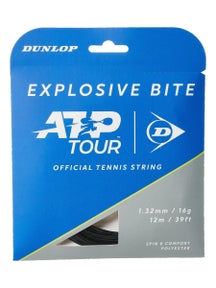 Dunlop Explosive Bite 1.32mm Tennissaite (Schwarz) - 12m Set