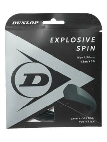 Dunlop Explosive Spin 1.30mm Tennissaite (Schwarz) - 12m Set