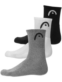 HEAD Training Short Crew 3-Pack Socks Grey/White/Blk