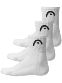 HEAD Training Short Crew 3-Pack Socks White
