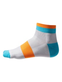 Incylence Running LC Bands Cyan Orange Socks