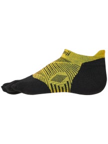Injinji Unisex Run Lightweight Lime No-Show socks