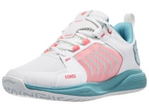 K-Swiss Ultrashot Team AC White/Aqua Women's Shoe
