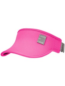 Lucky in Love Women's Logo Stretch Visor Fuchsia