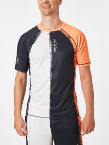 Marc De Paw Men's Color-Blocked Orange Top