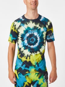 Marc De Paw Men's Tie-Dye Acid Green Top