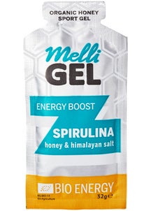 MelliGel Organic Honey Sport Gel (1x 32g) Spirulina
