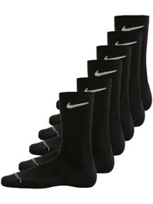 Nike Tennis 6-Pack Elevated Crew Socks Black