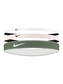 Nike Flex Elastic Hairbands 3PK Khaki/White