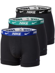 Nike Men's Cotton Stretch 3-Pack Trunk - Bk/Bl/Gn