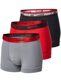 Nike Men's Cotton Stretch 3-Pack Trunk - Black/Red
