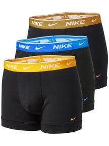 Nike Men's Cotton Stretch 3-Pack Trunk - Bk/Bl/Ye