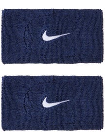 Nike Swoosh Doublewide Wristbands Navy