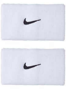 Nike Swoosh Doublewide Wristbands White/Black