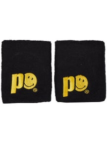 Prince x Smiley Doublewide Wristbands Black