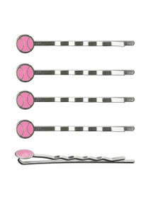 Racquet Inc Tennis Ball Hair Pins Pink 5-Pack