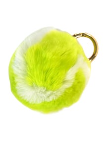 Racquet Inc Furry Tennis Ball Keychain Yellow
