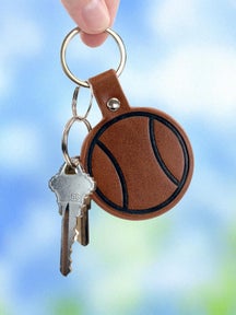 Racquet Inc Tennis Leather Keychain