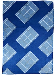 Racquet Inc Tennis Courts Towel Blue