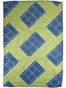 Racquet Inc Tennis Courts Towel Blue/Green