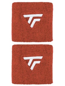 Tecnifibre 2-Pack Singlewide Wristbands Red