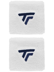 Tecnifibre 2-Pack Singlewide Wristbands White