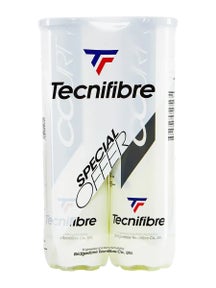 Tecnifibre Court Tennis 4 Ball Can Bi-Pack 