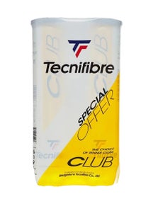 Tecnifibre Club Tennis 4 Ball Can Bi-Pack 
