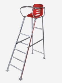Tegra Referee chair tournament aluminum, seat shell red