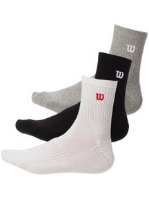 Wilson Men's Quarter Top Socks 3-Pack Multi