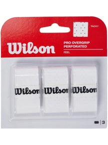 Wilson Pro Perforated Overgrip 3 Pack White