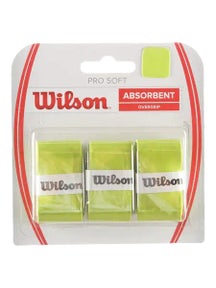 Wilson Pro Soft Overgrip Lime 3 Pack
