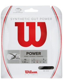 Wilson Synthetic Gut Power String Set (16/1.30) Black