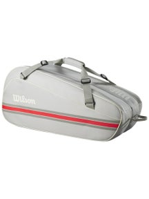 Borsa per 6 racchette Wilson Team Oatmilk