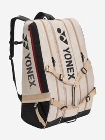Yonex Gearlogic 12-Schlägertasche Schwarz Beige